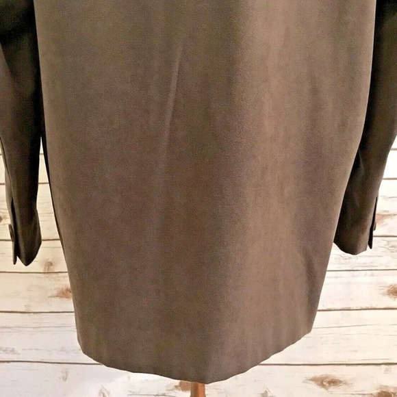 PRONTO UOMO Men Long Sleeve Button Down Fully Lined Collar Brown Shirt Sz Medium - Picture 8 of 13